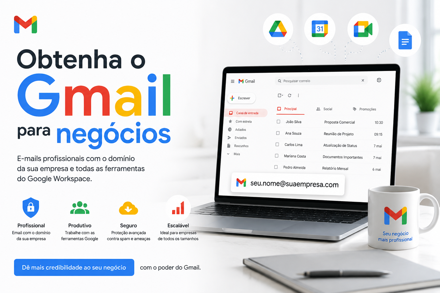 Interface do Gmail